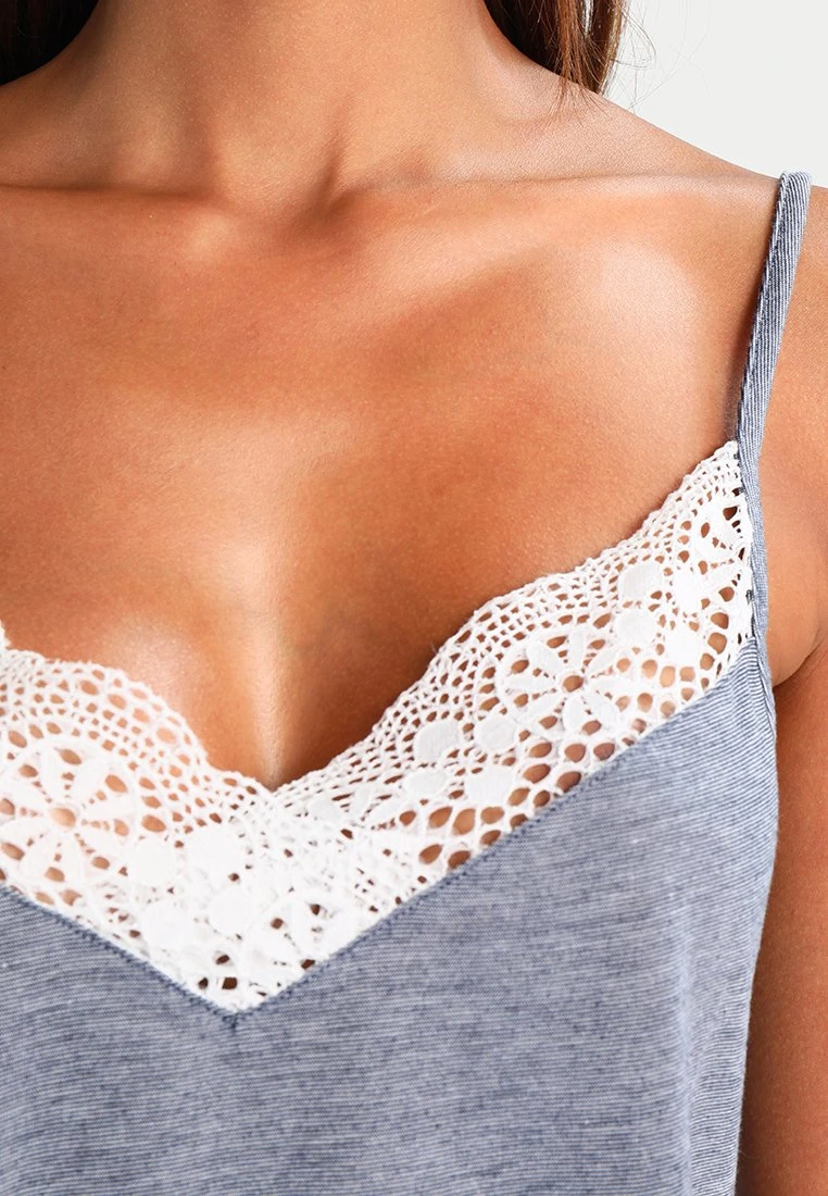 Anna Field Sarah Short Pj Set- Pyjama - Off-White/Dark Blue - Afbeelding 5