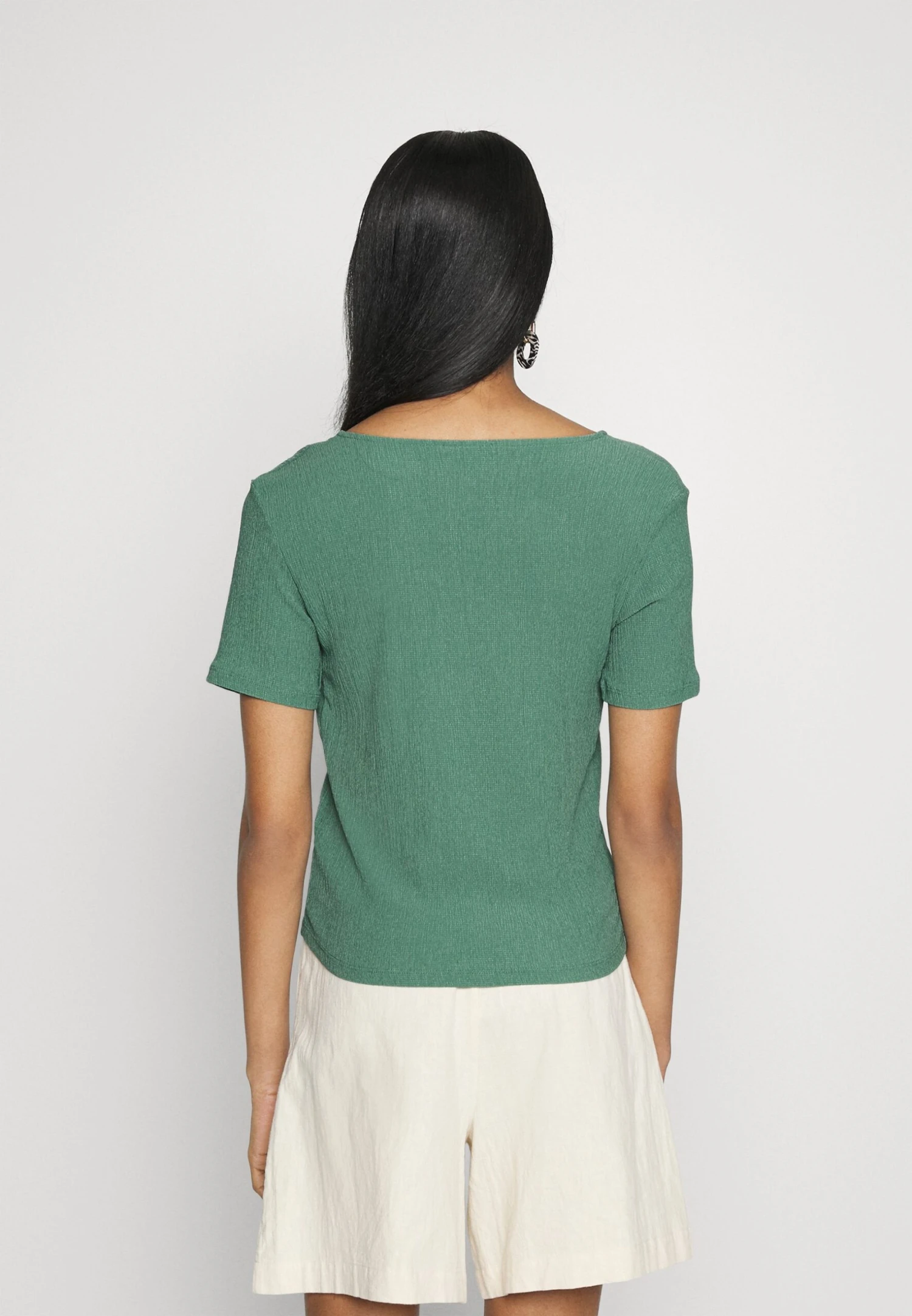 T-Shirt Basic - Dark Green - Afbeelding 3