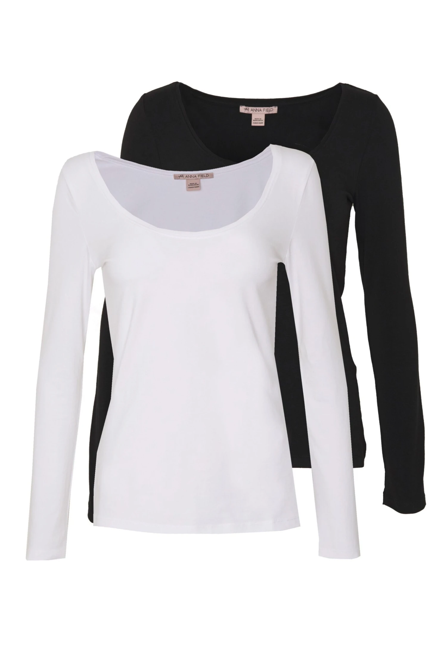 Anna Field 2 Pack - Longsleeve - Black/White
