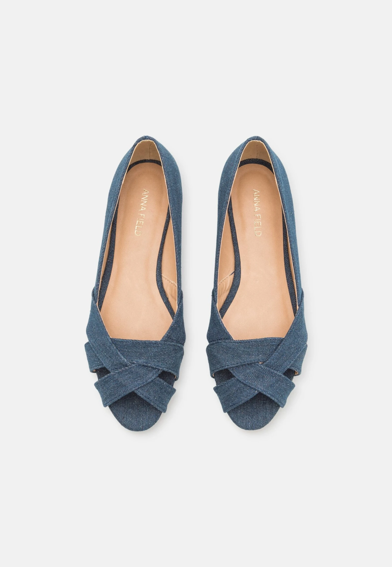 Anna Field Peeptoe Ballerina'S - Blue - Afbeelding 6