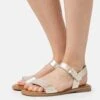 Leather- Sandalen - Gold