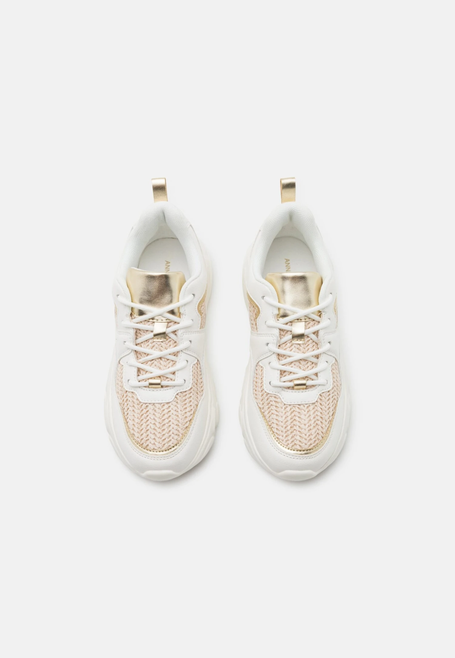 Anna Field Sneakers Laag - White/Gold - Afbeelding 6