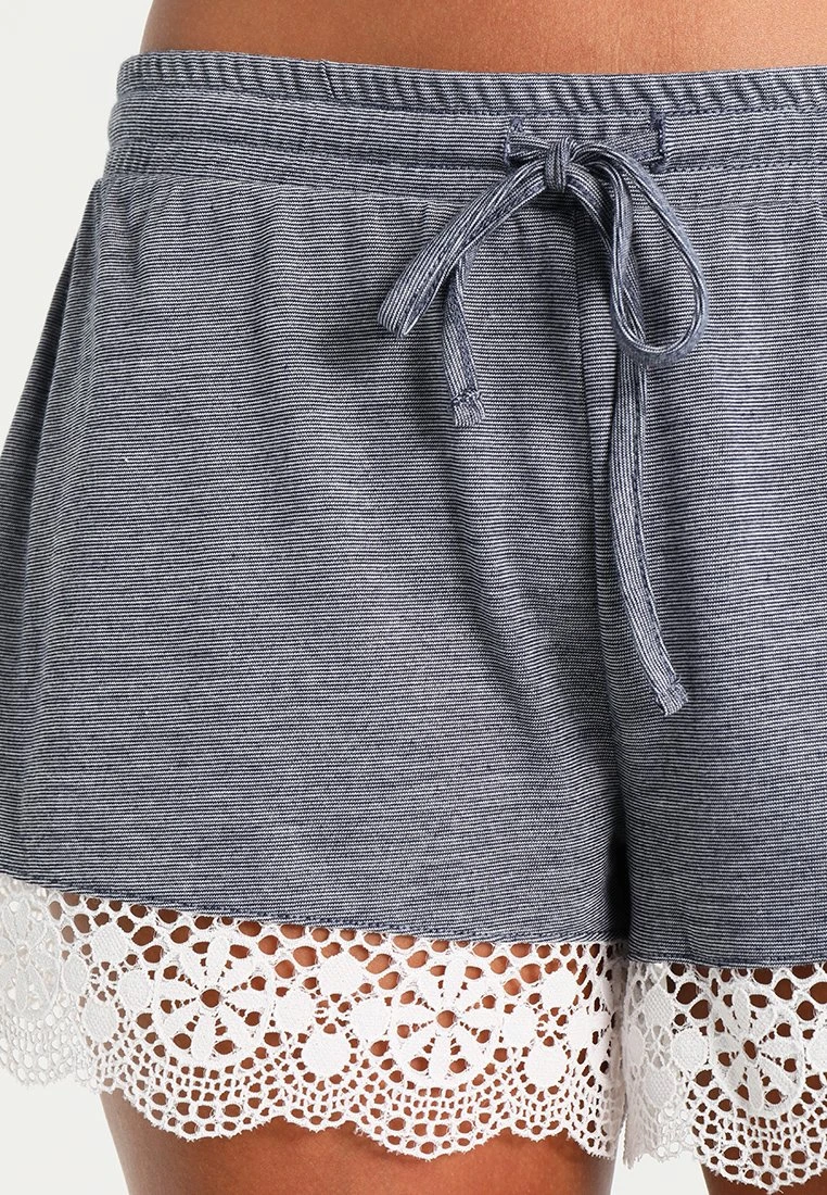 Anna Field Sarah Short Pj Set- Pyjama - Off-White/Dark Blue - Afbeelding 7