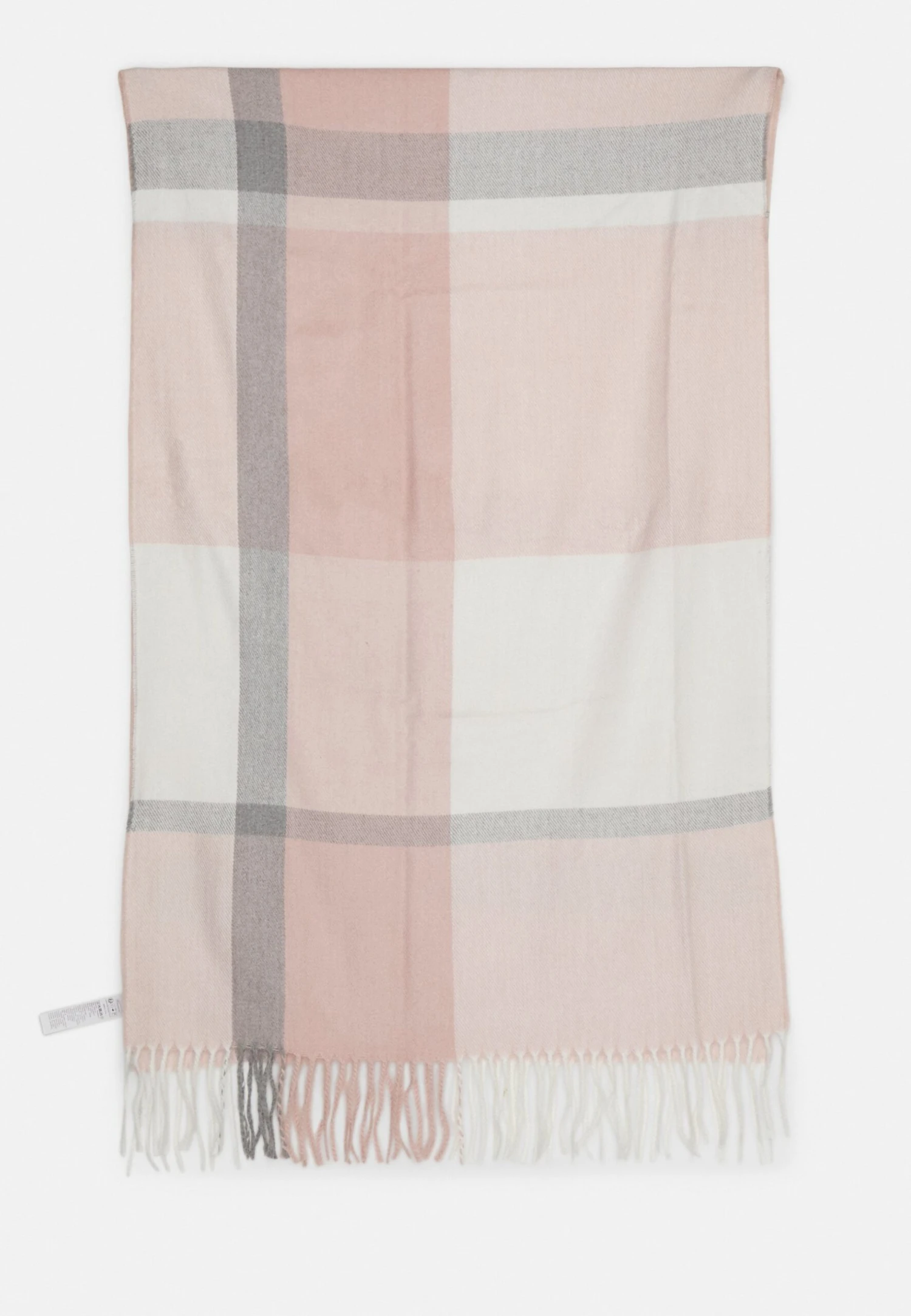 Anna Field Sjaal - Pink/Grey/Off-White