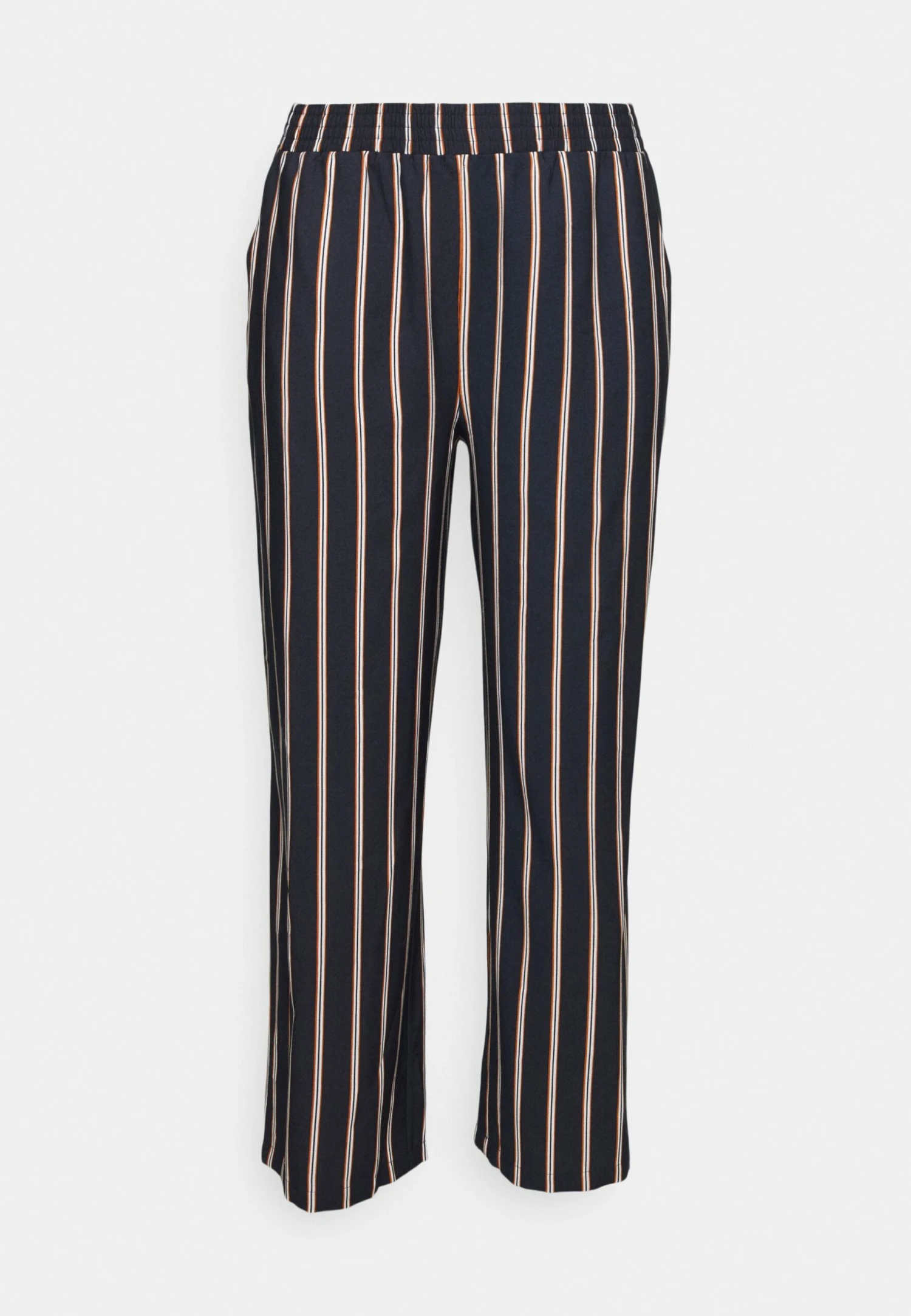 Wide Leg Pant - Broek - Dark Blue/Brown/White - Afbeelding 4
