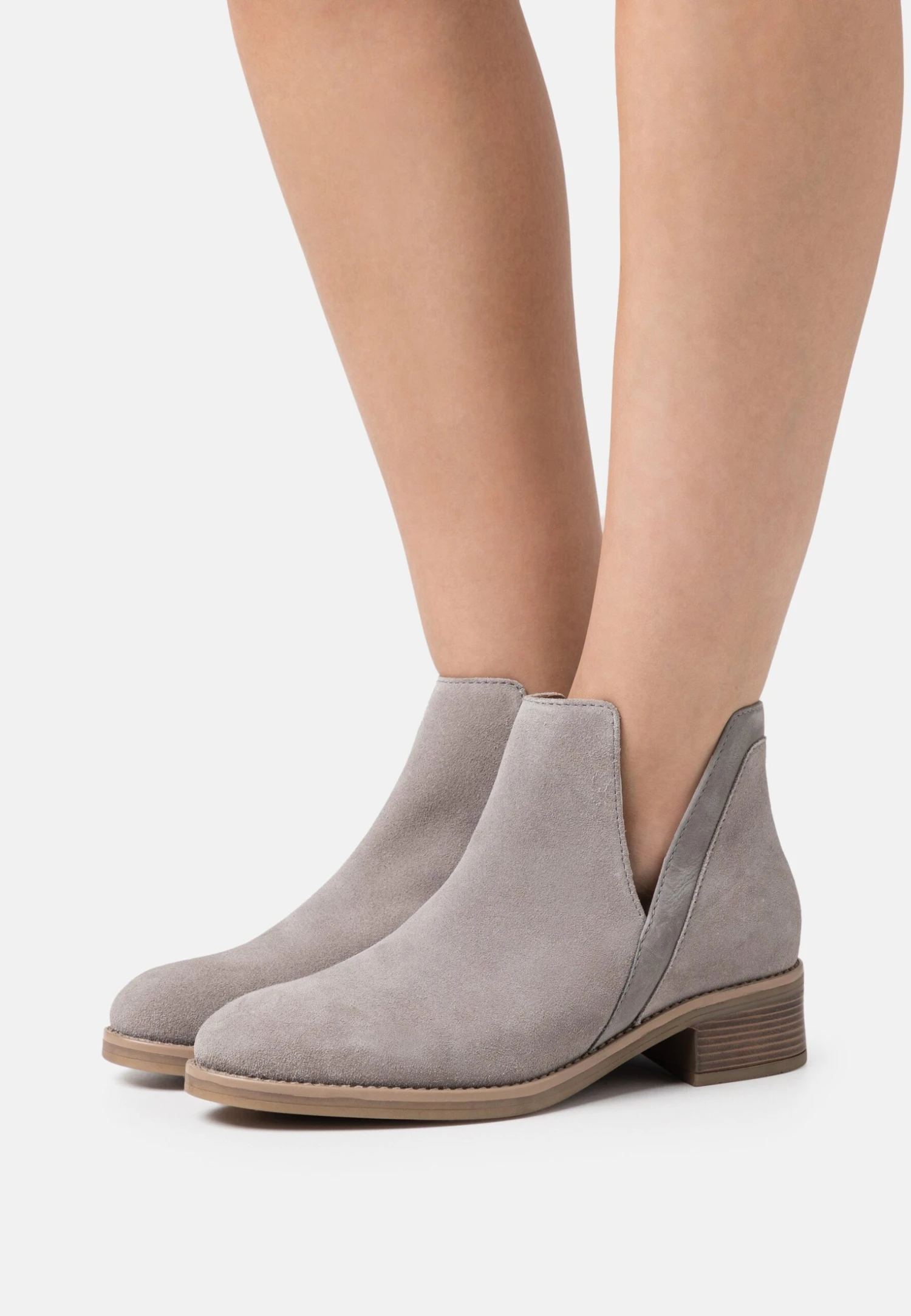 Anna Field Leather- Korte Laarzen - Grey