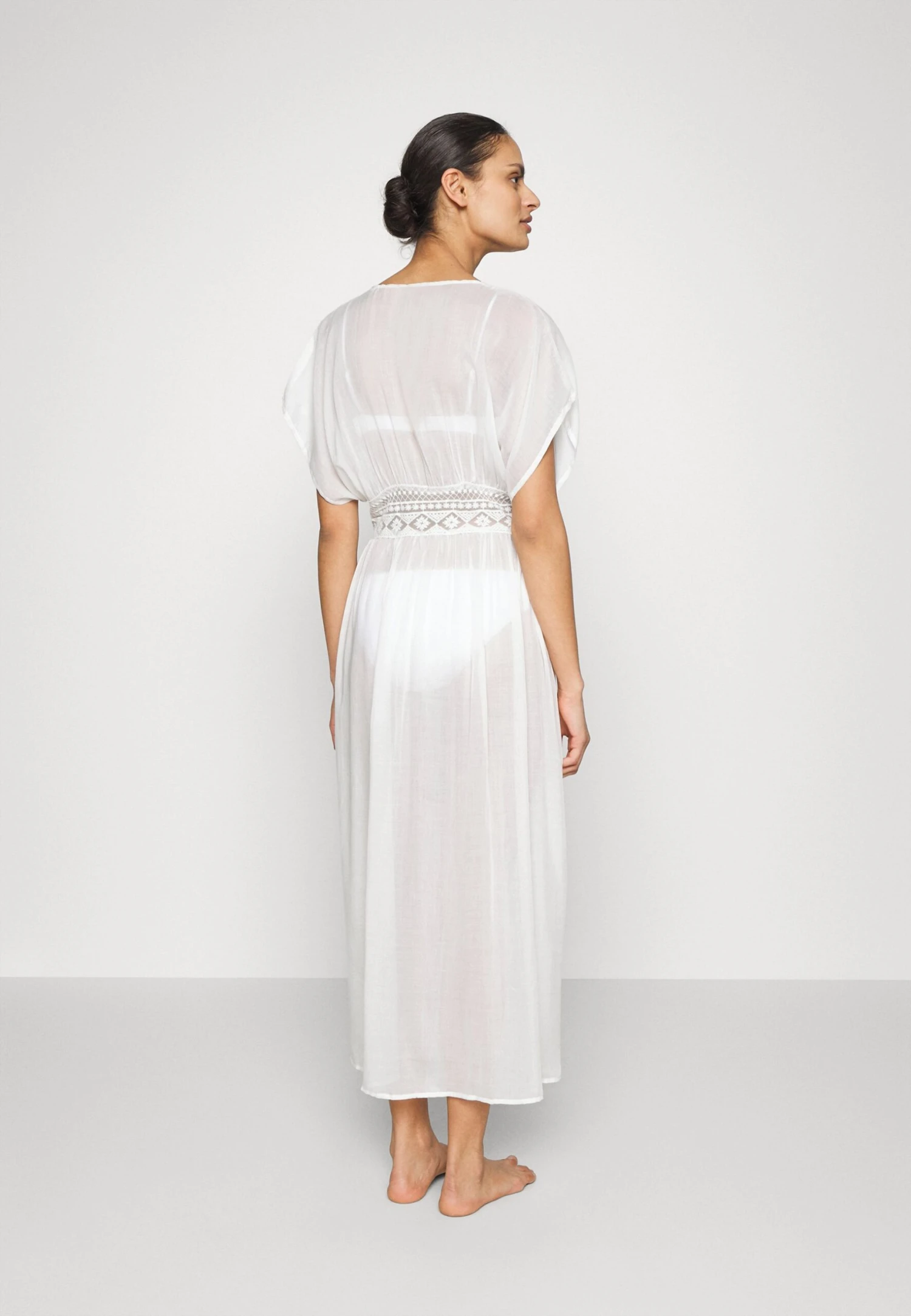 Anna Field Embroidered Cover Up/ 802 - Black - Strandaccessoire - 001 - White - Afbeelding 3