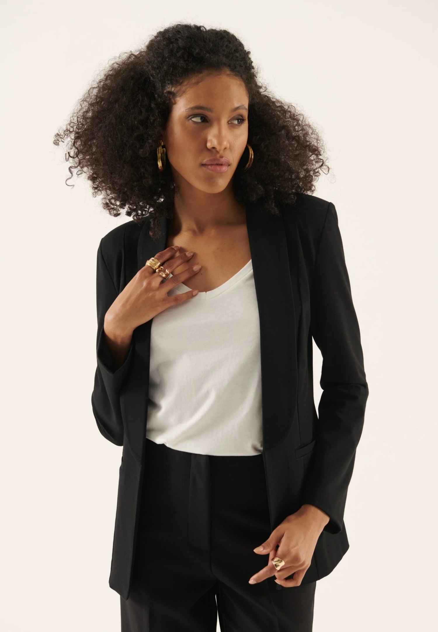 Anna Field Blazer - Black