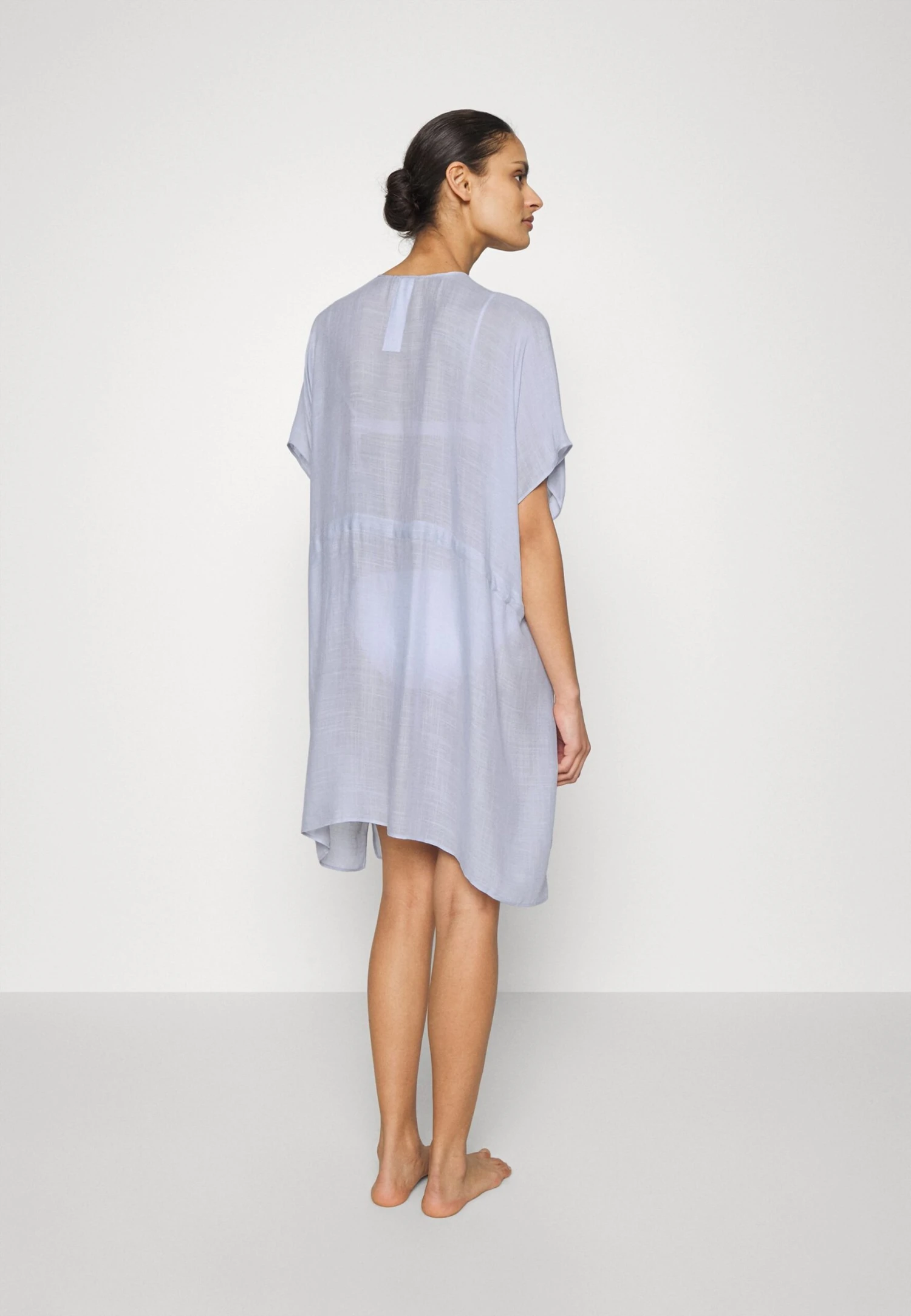 Anna Field Printed Short Kimono / 606 - Khaki_003 - Off-White - Strandaccessoire - 502 - Blue - Afbeelding 3